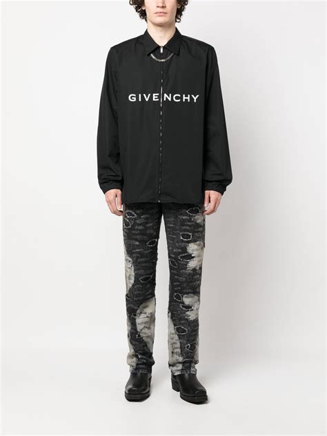 givenchy sterne hemd schwarz rot